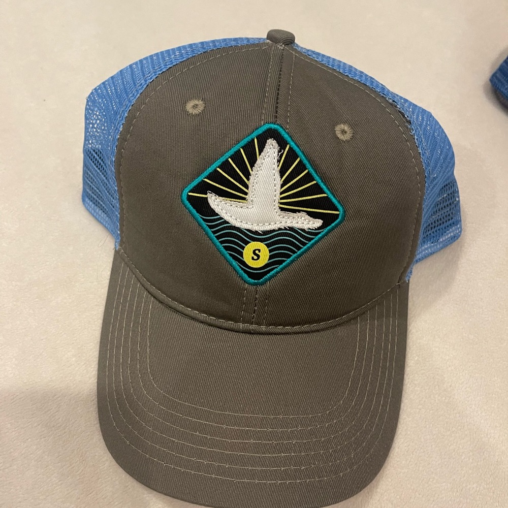 Southern Marsh Gray Blue Baseball Hat Cap